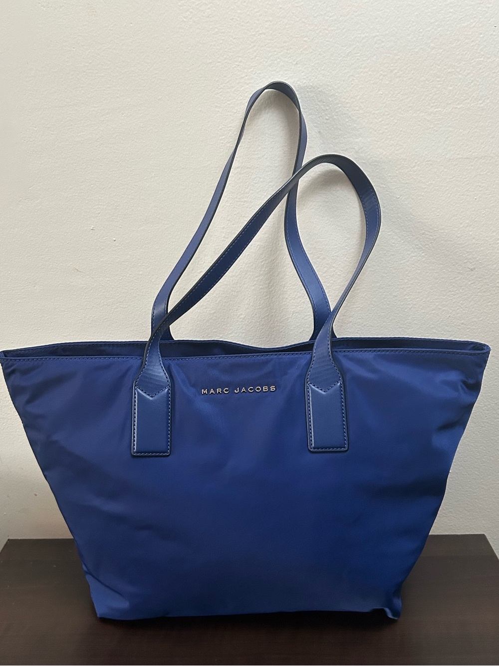 Marc Jacobs Deep Blue Nylon Tote with Shoulder Straps